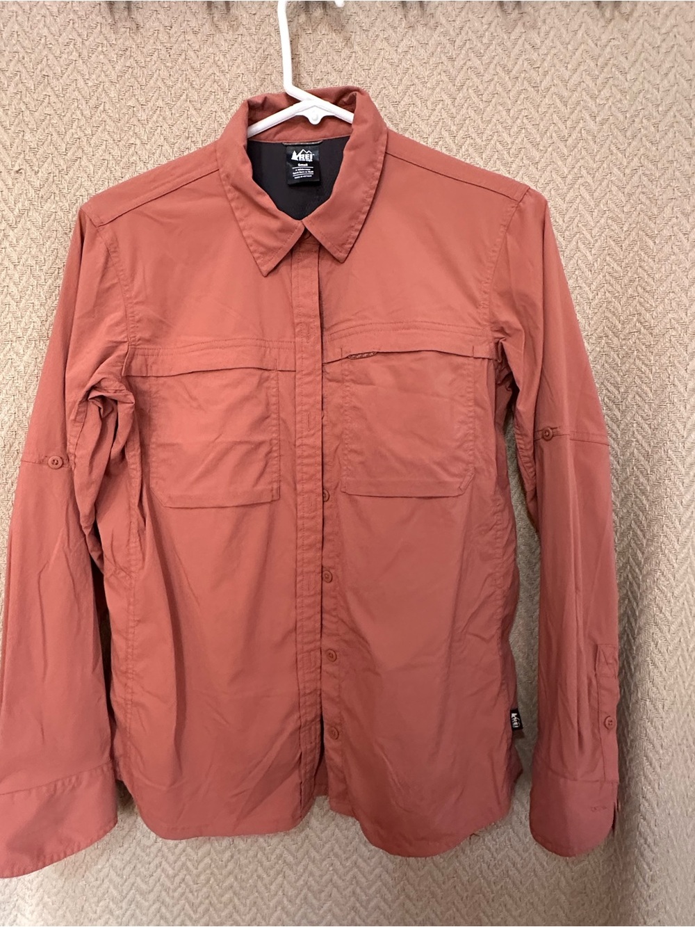 REI Lightweight Women's Shirt Jacket in Rust